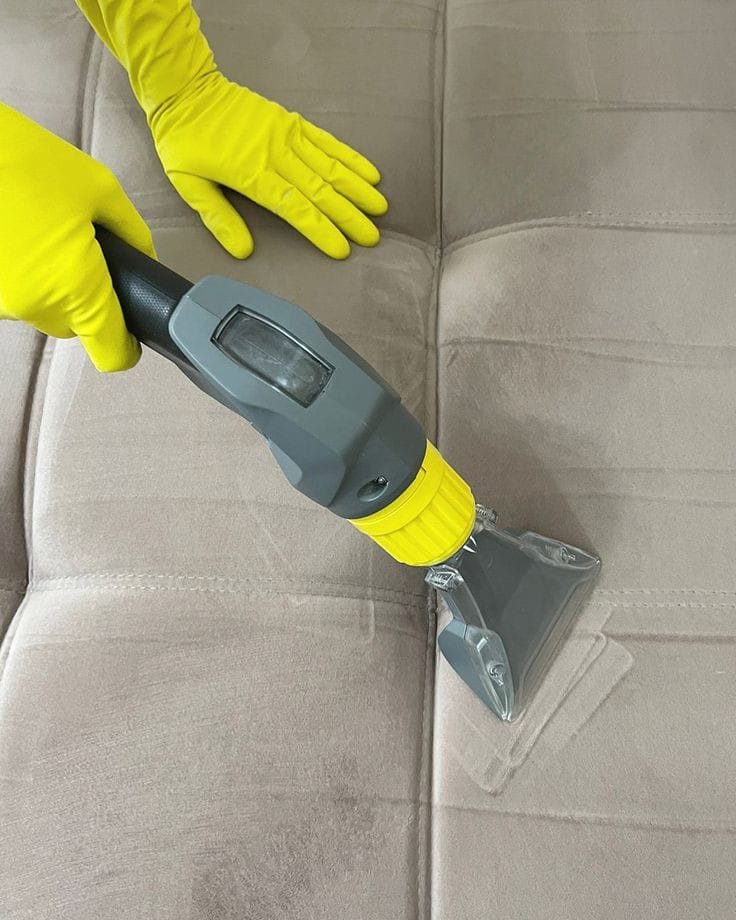 Pristine home office after professional cleaning